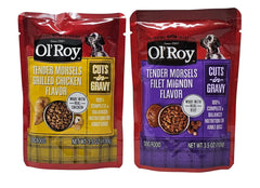 Ol' Roy sachet 3-5 onces: portion individuelle idéale pour chaque repas.