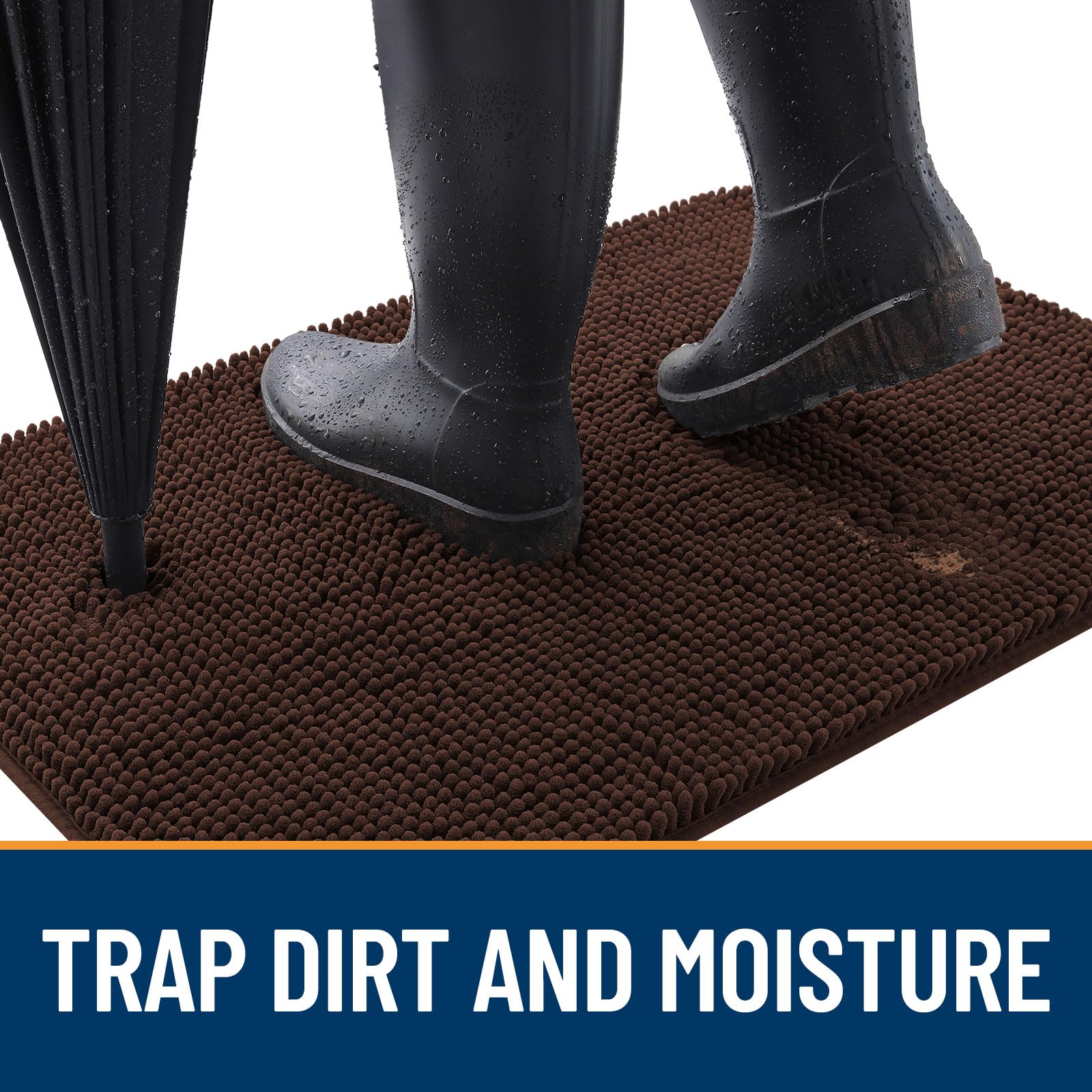OLANLY tapis-absorbant retire rapidement eau et boue des pattes.