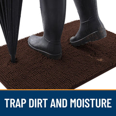OLANLY tapis-absorbant retire rapidement eau et boue des pattes.