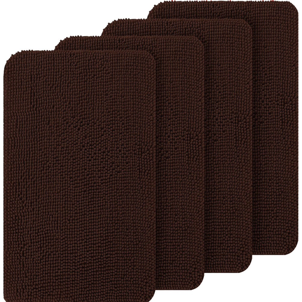 OLANLY tapis-de-porte 4pieces 30x20 protège l'entrée contre saleté et humidité.
