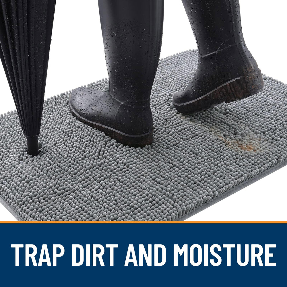 OLANLY tapis entree anti-glisse, protège le sol et évite les traces.