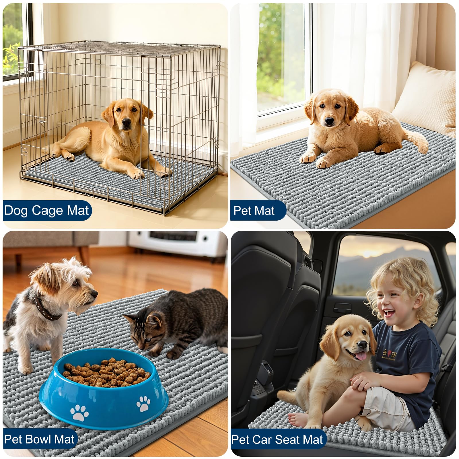 OLANLY Tapis porte idéal pour entrée des chiens, pratique et fiable.