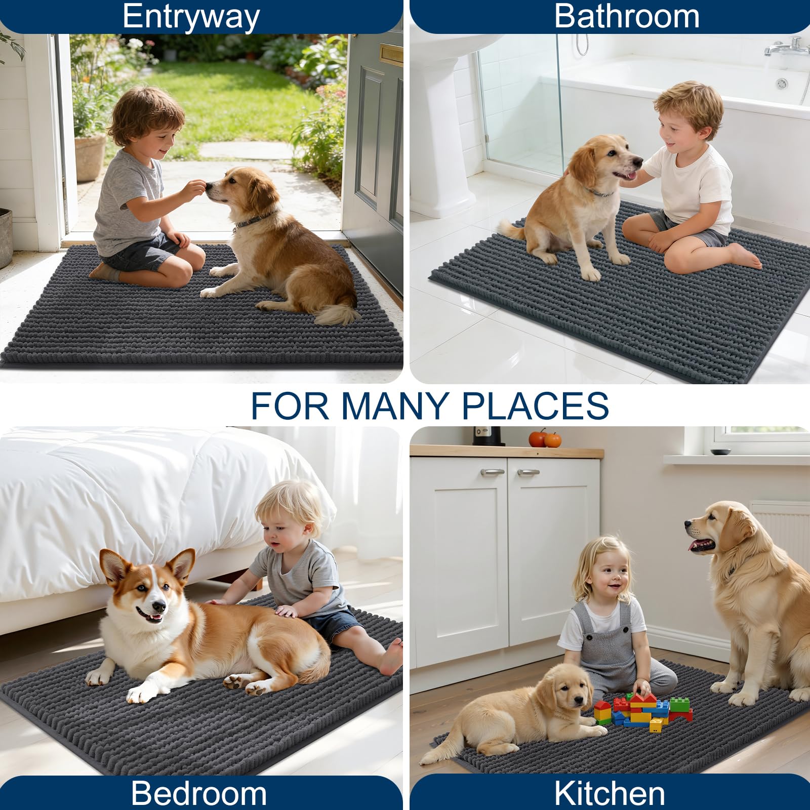 OLANLY tapis pour chiens et chats absorption durable