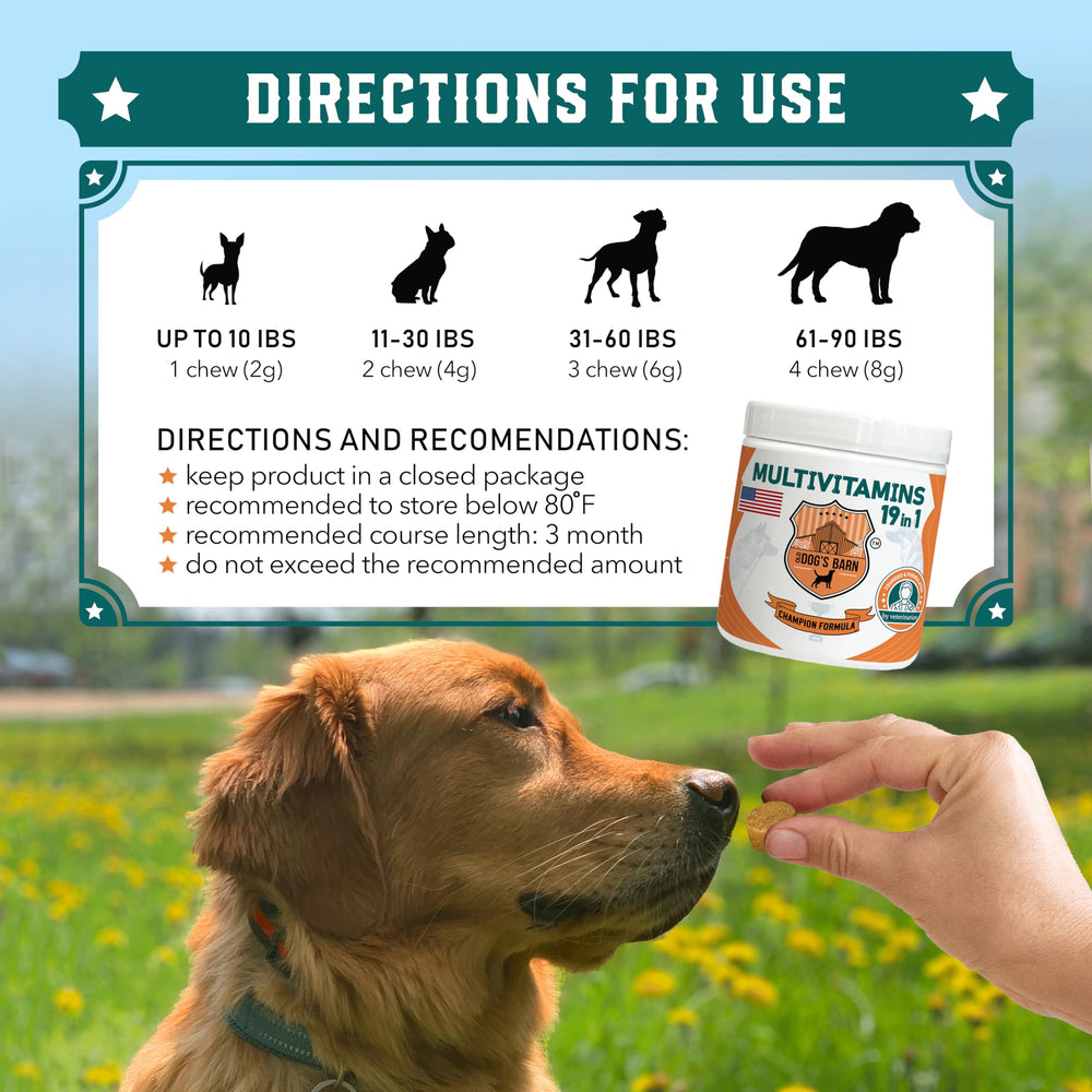 Acide folique et zinc de Old Dog's Barn, nutriments essentiels soutenant le métabolisme.