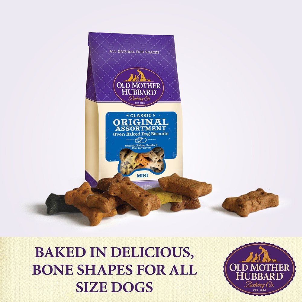 Assortiment original Old Mother Hubbard, variété de saveurs pour le plaisir du chien.