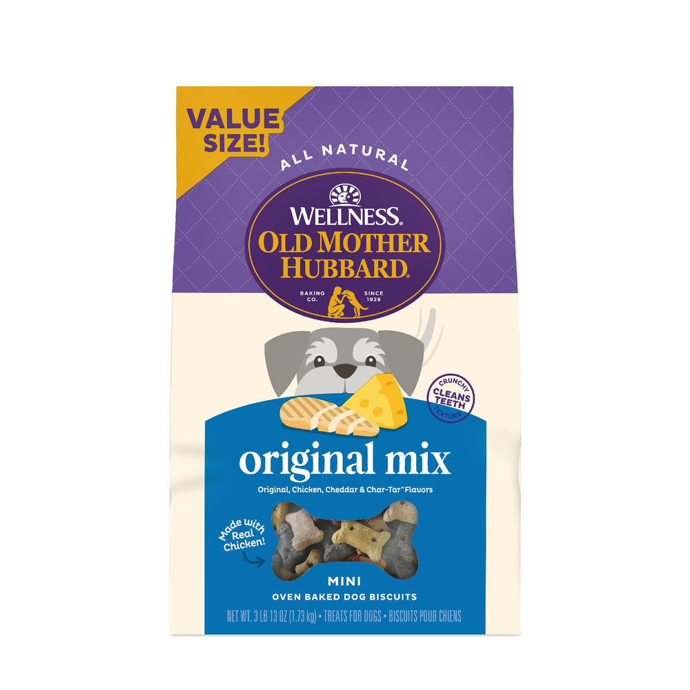 Old Mother Hubbard Biscuits Original Mini, emballage pratique pour le quotidien et l'entraînement.
