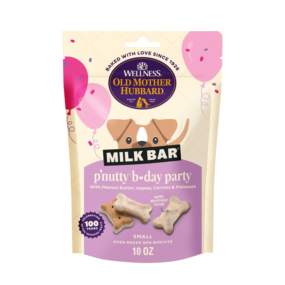 Old Mother Hubbard emballage festif des biscuits P’Nutty Anniversaire pour chien