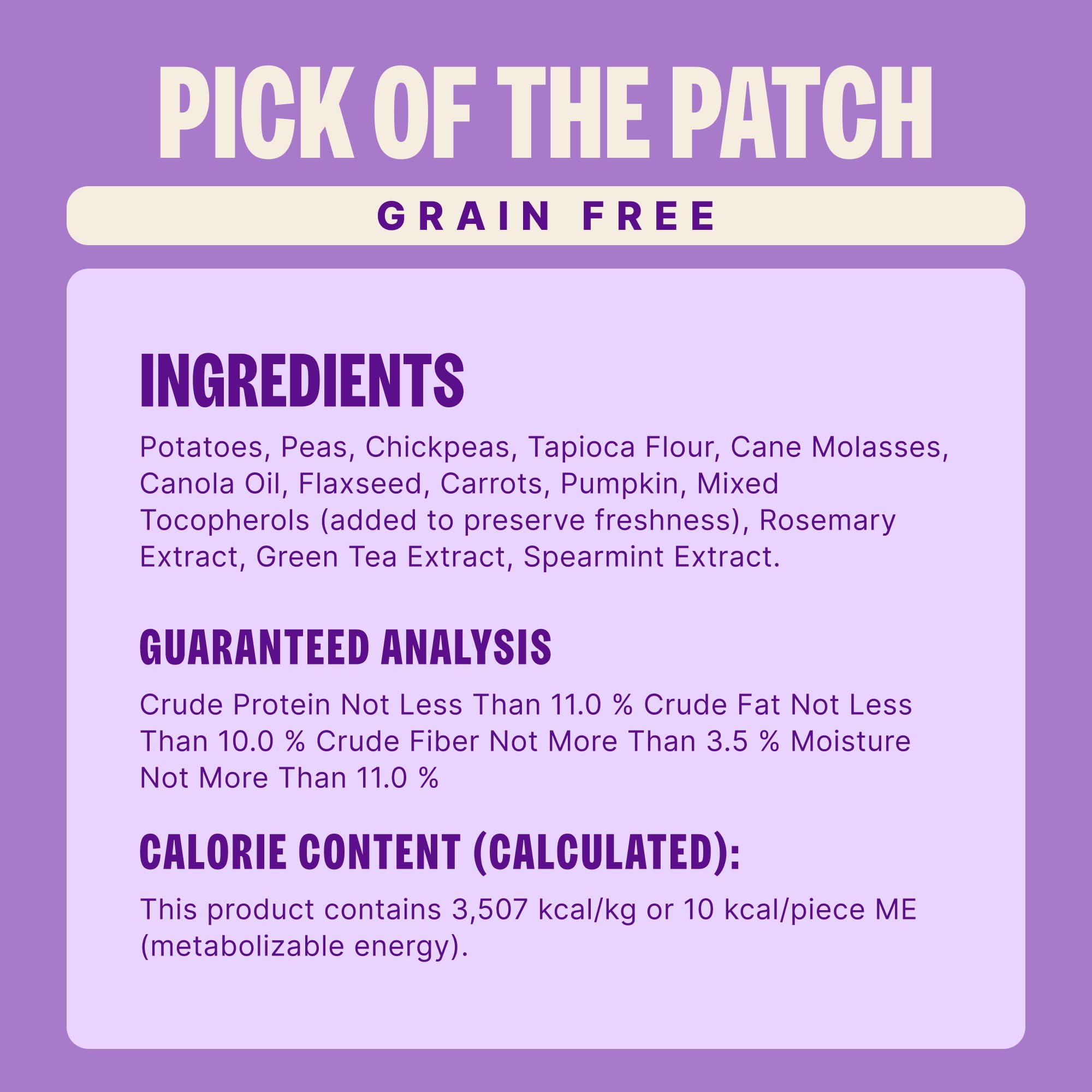Old Mother Hubbard – tapioca comme base sans céréales.
