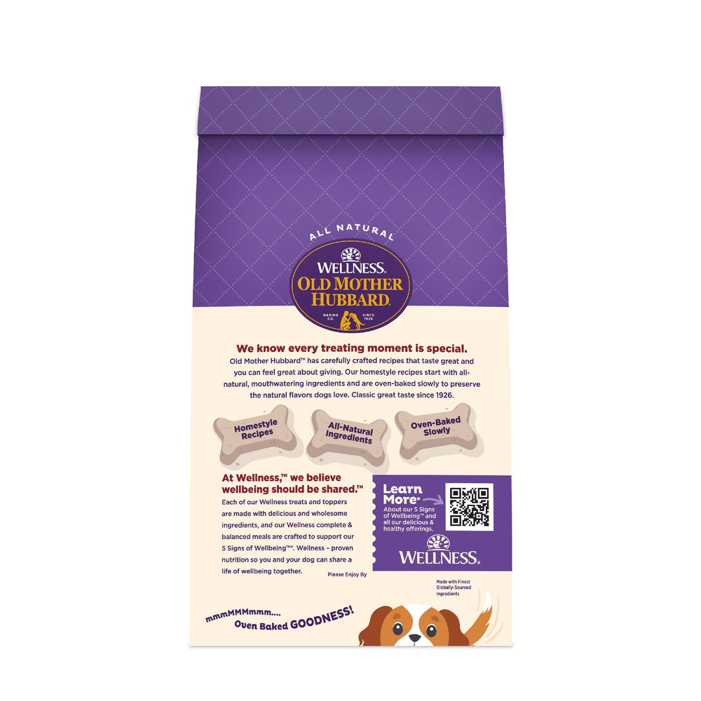 Old Mother Hubbard Liv'R'Crunch sourire chien heureux après la récompense.