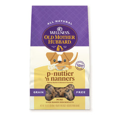 Old Mother Hubbard emballage biscuits mini sans céréales, pratique pour récompenser lors de l’entraînement.