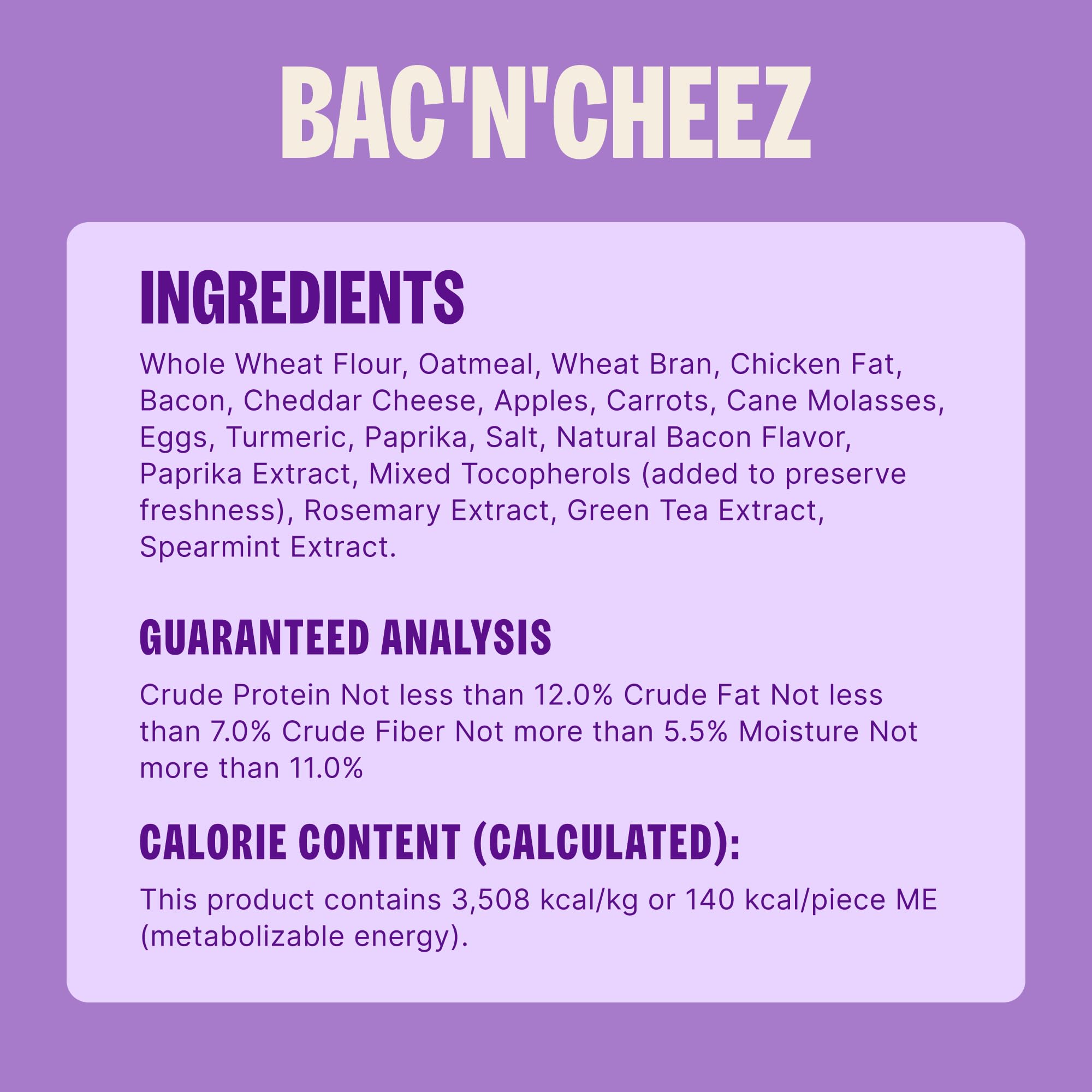 Sac pratique de 3 lb pour réapprovisionner facilement les friandises quotidiennes.