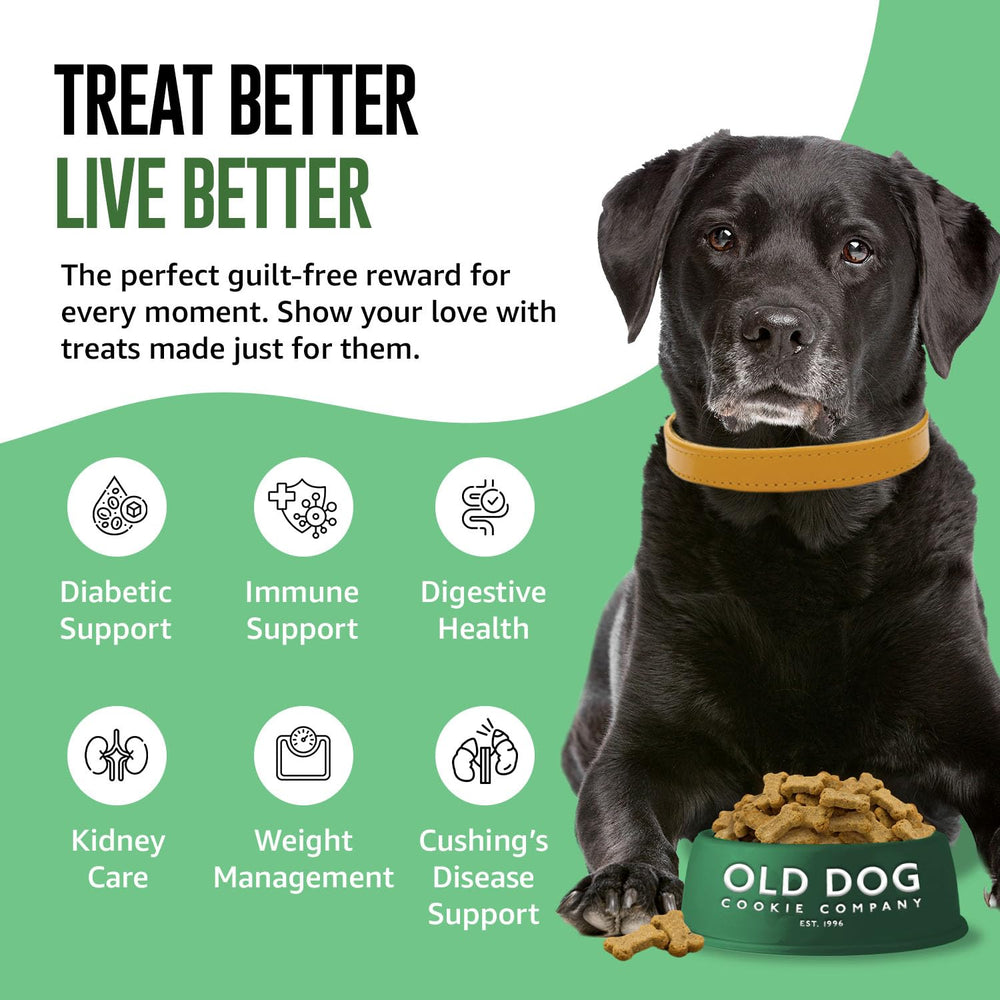 Old Dog Cookie Company biscuits mini-croquants, texture agréable pour récompenses quotidiennes