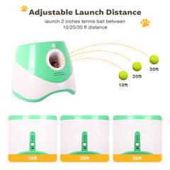 OLenyer lanceur-balle automatique, distance de 20 pieds, activité dynamique.