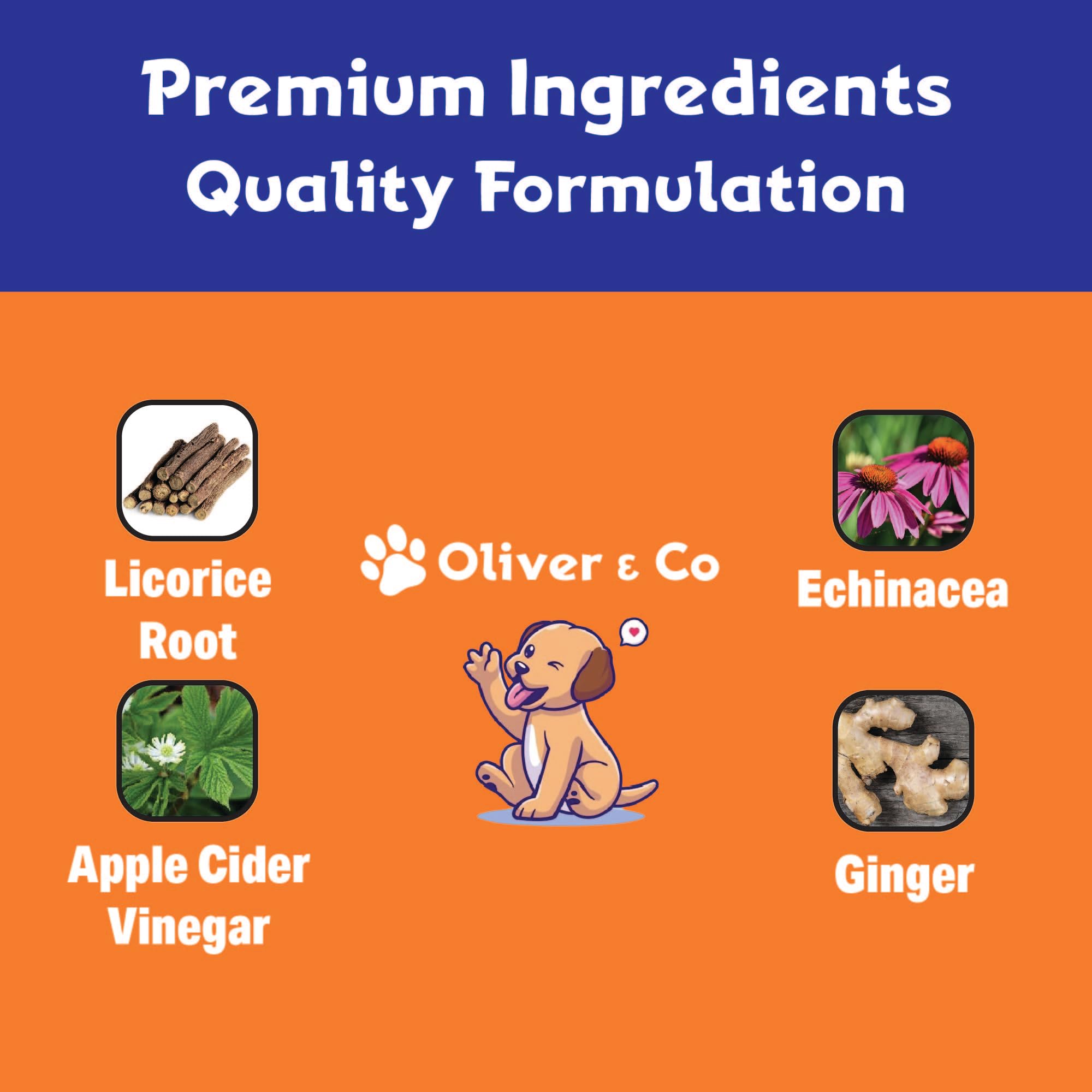 Formulation saveur baconOliver & Co pour oreilles canines.