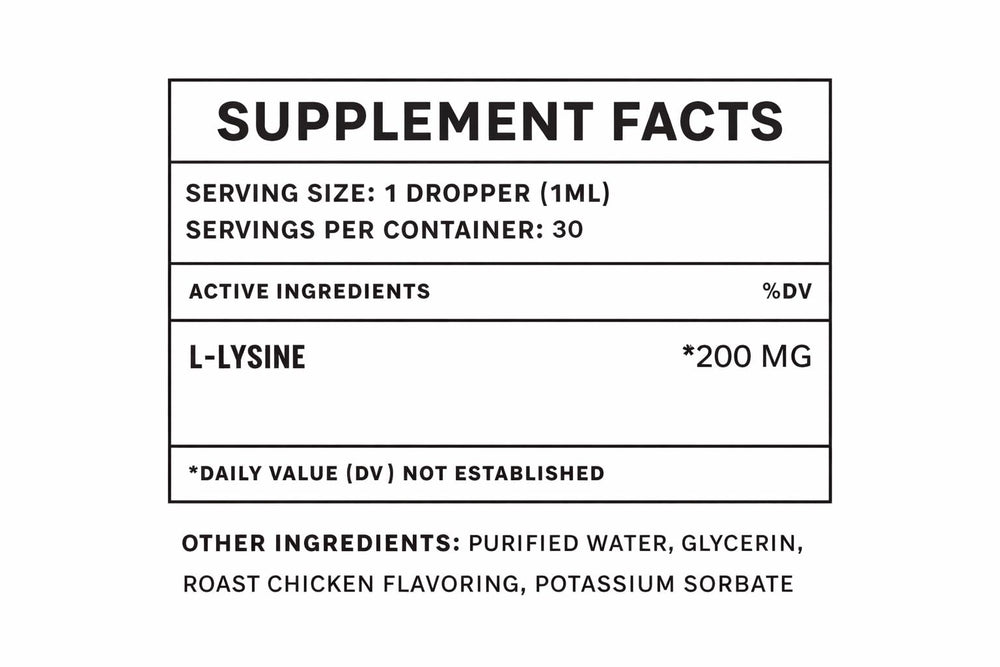 Lysine pour chats Oliver & Co. – goût poulet rôti apprécié par les félins.