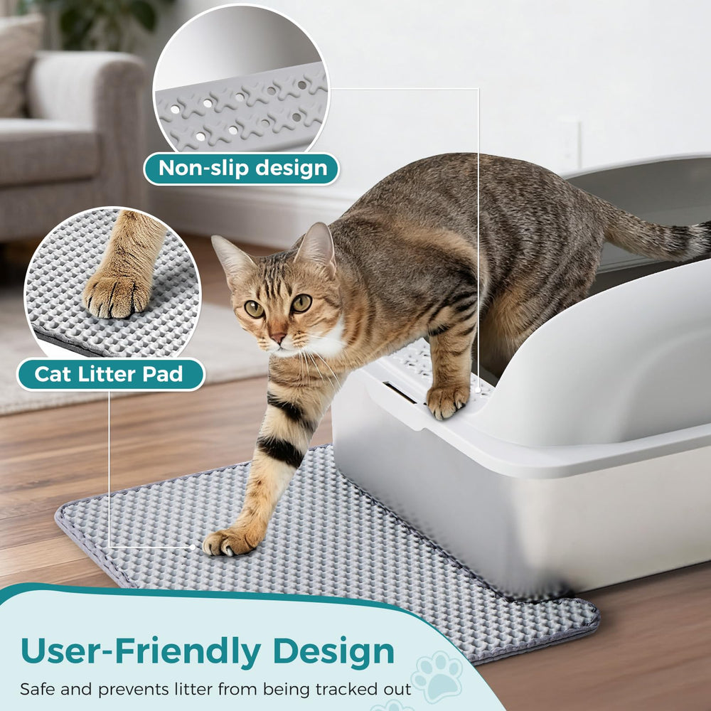OLIXIS boîte-litière chat inox anti-fuites urine; sécurité et propreté