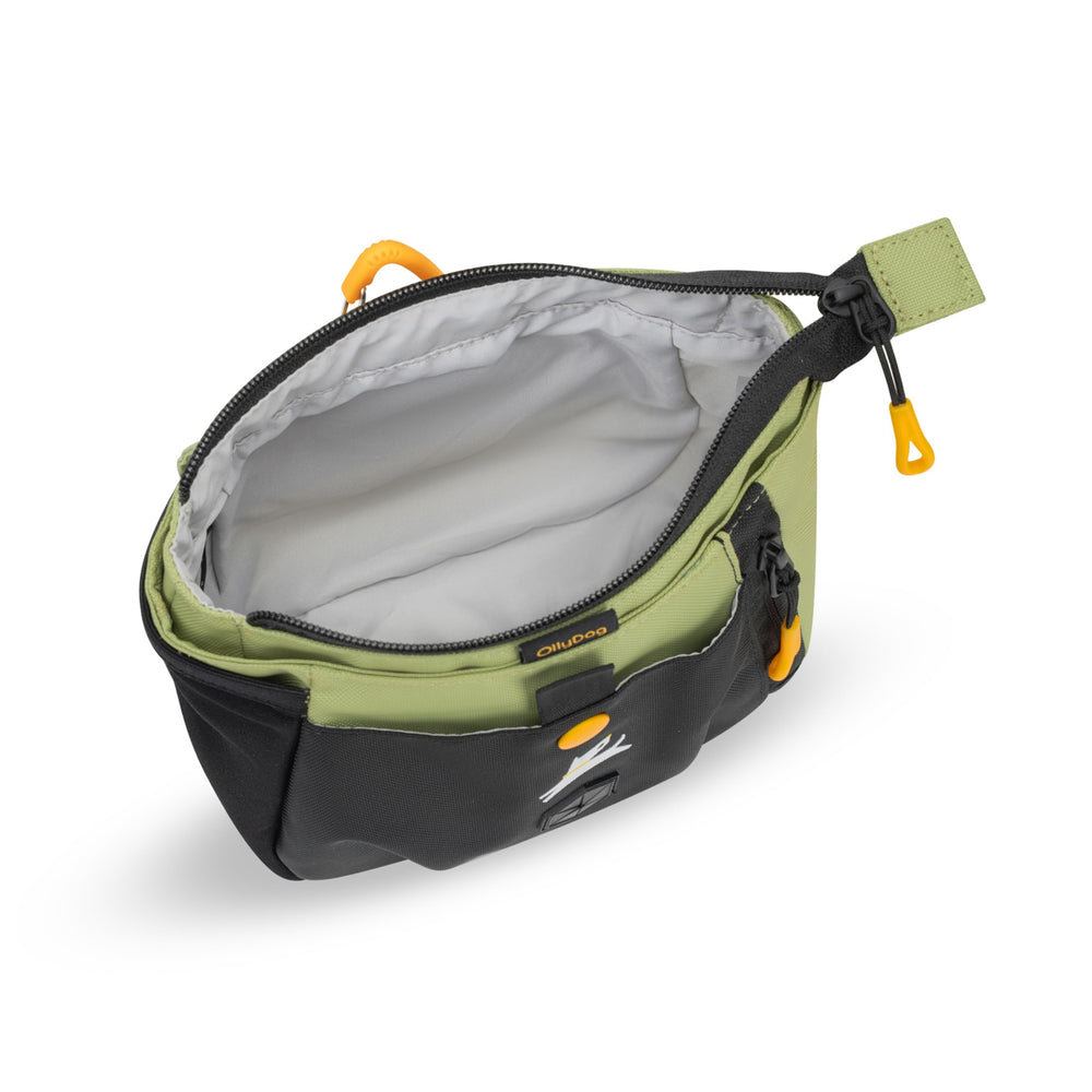 OllyDog Backcountry Day Bag illustre les trois modes de port possibles.