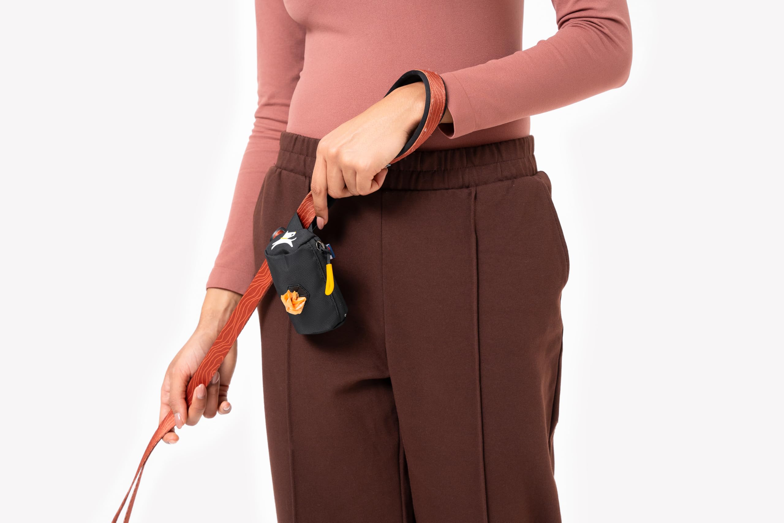 OllyDog Scoop Pick Up, attache-laisse mains libres pour promenades sans gêne.