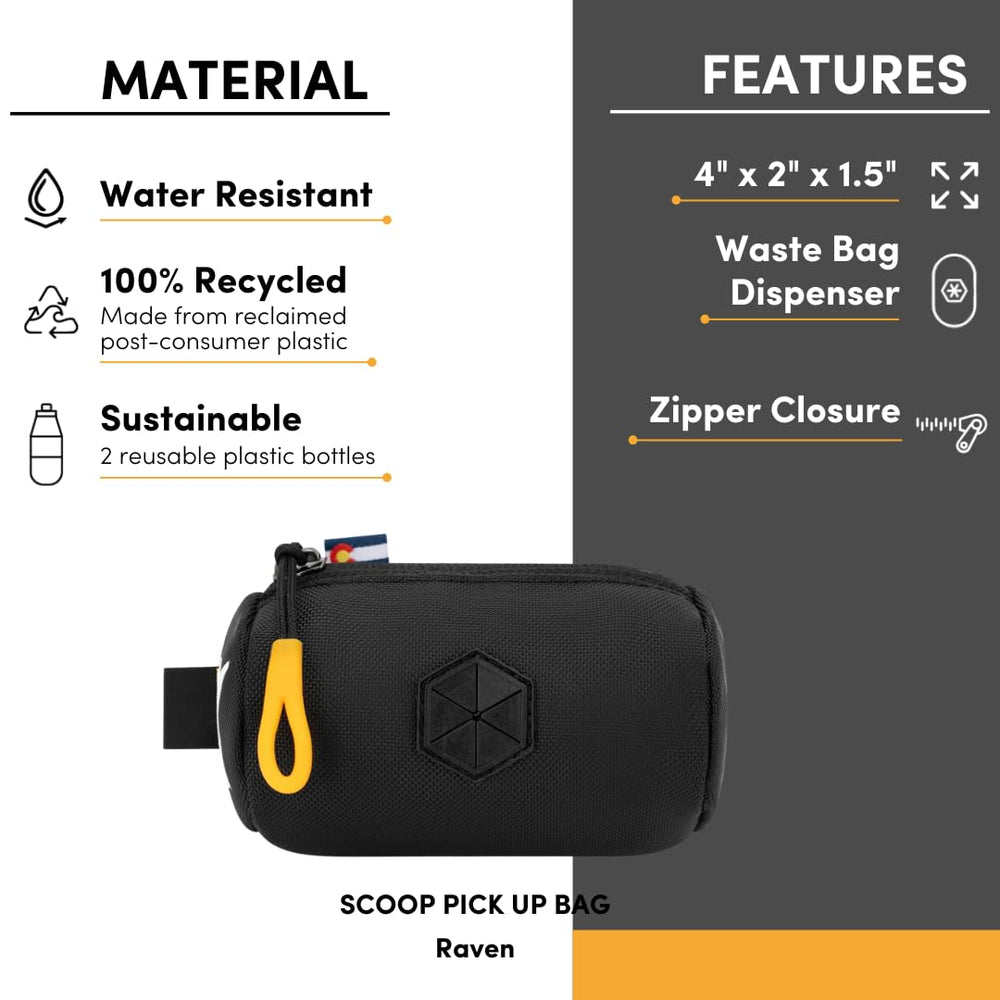 OllyDog Scoop Pick Up, taille adaptée aux rouleaux standard de sacs.