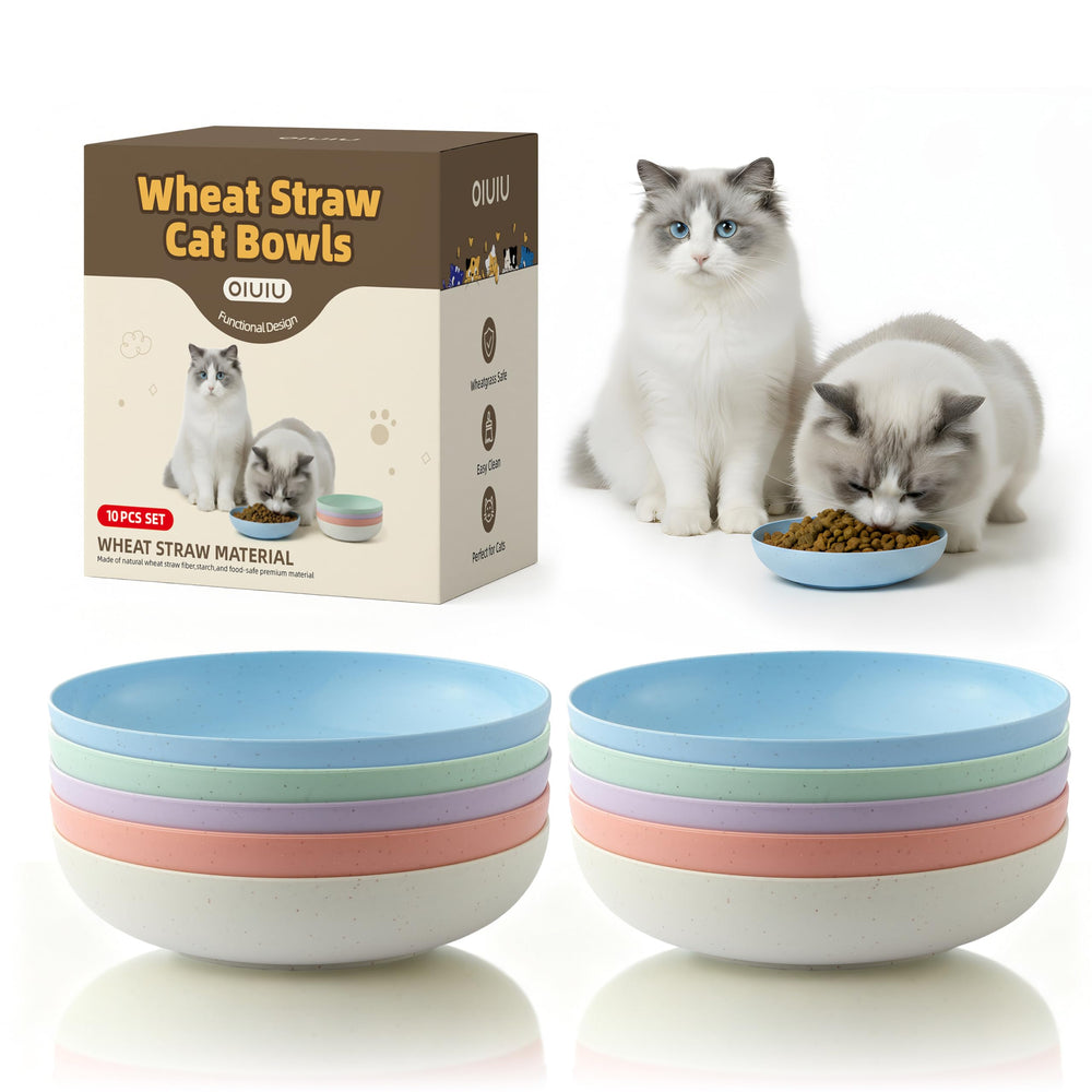 OLULU ensemble 10 bols chat – repas multiples faciles et propres