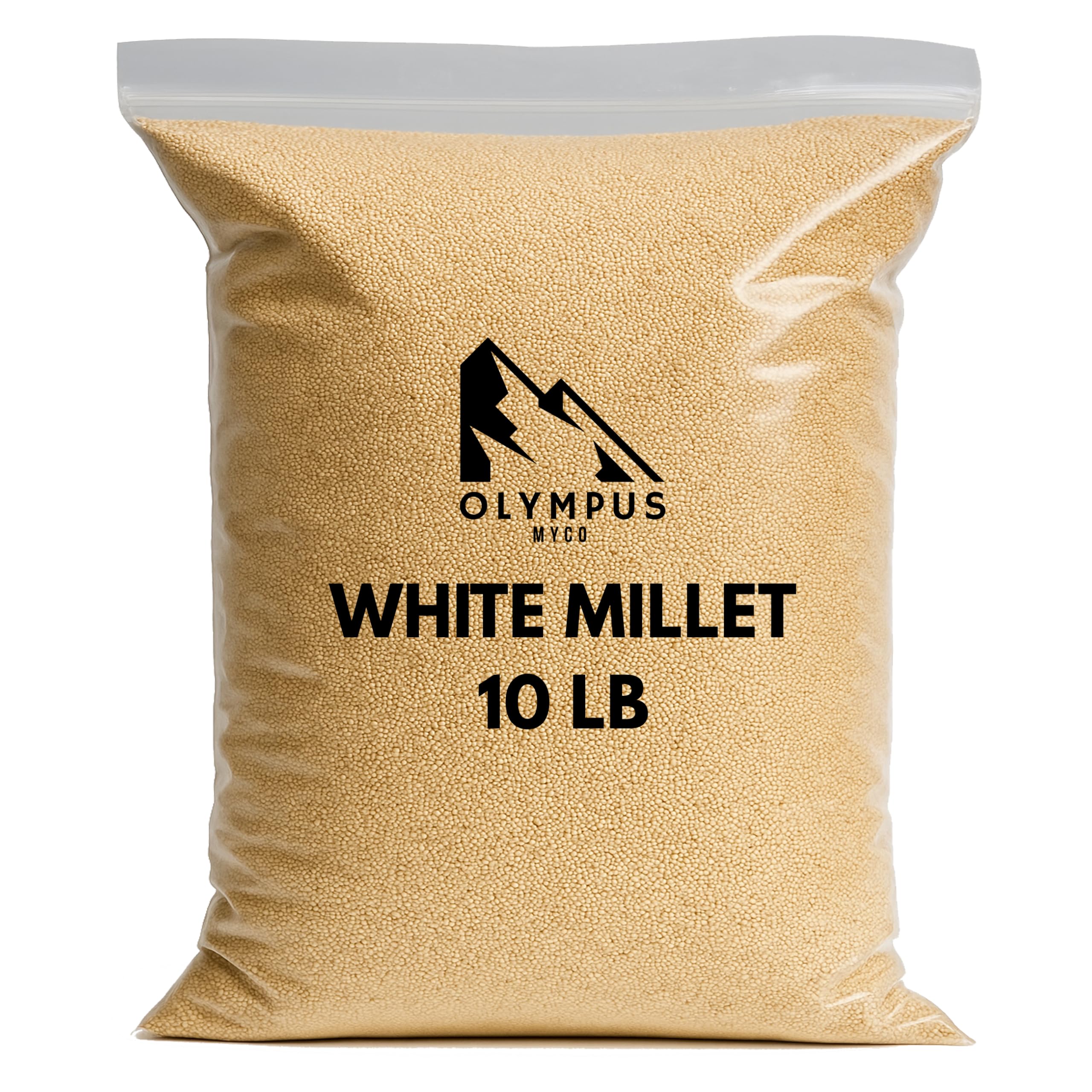 Paquet hermetique Olympus Myco Millet Proso assure fraîcheur et conservation.