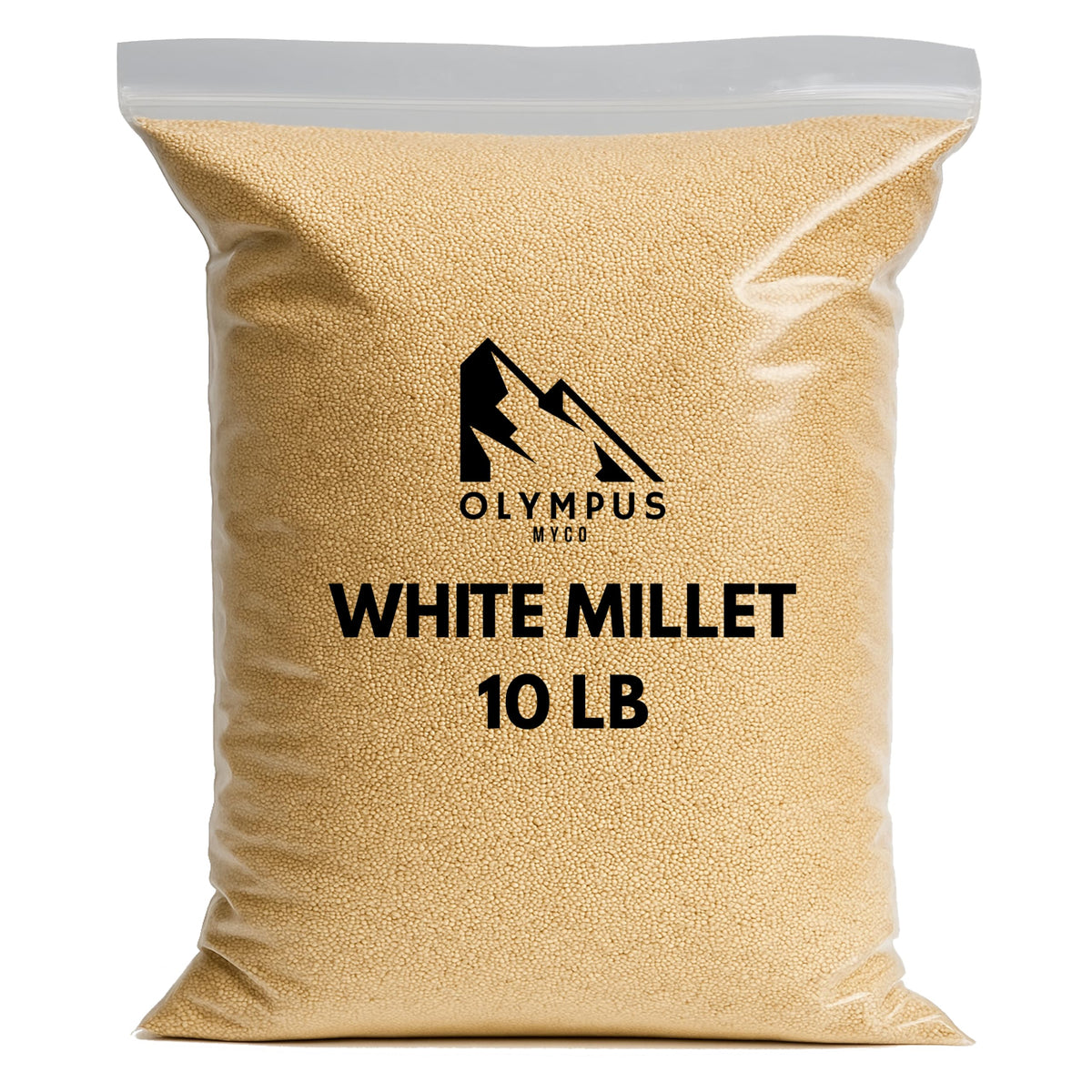 Paquet hermetique Olympus Myco Millet Proso assure fraîcheur et conservation.