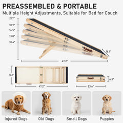 OLYMSOLD rampe chien bois poignee cuir portable pour voyage