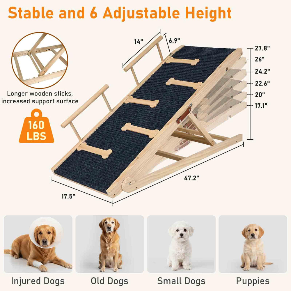 OLYMSOLD rampe chien surface antidérapante pour montée sûre