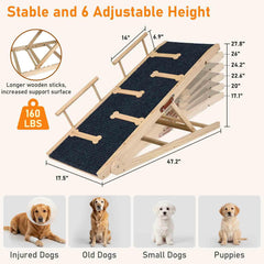 OLYMSOLD rampe chien surface antidérapante pour montée sûre
