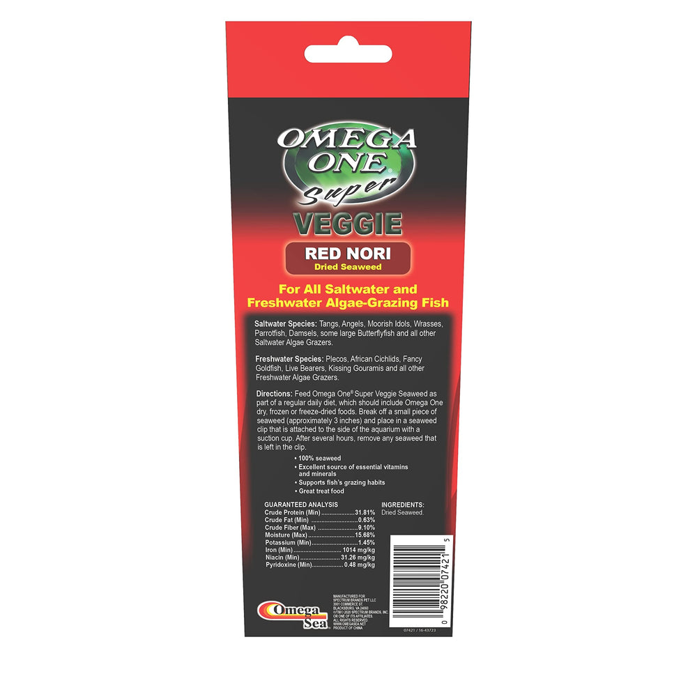 Algues rouges Omega One, ingrédients naturels et nutriments essentiels.