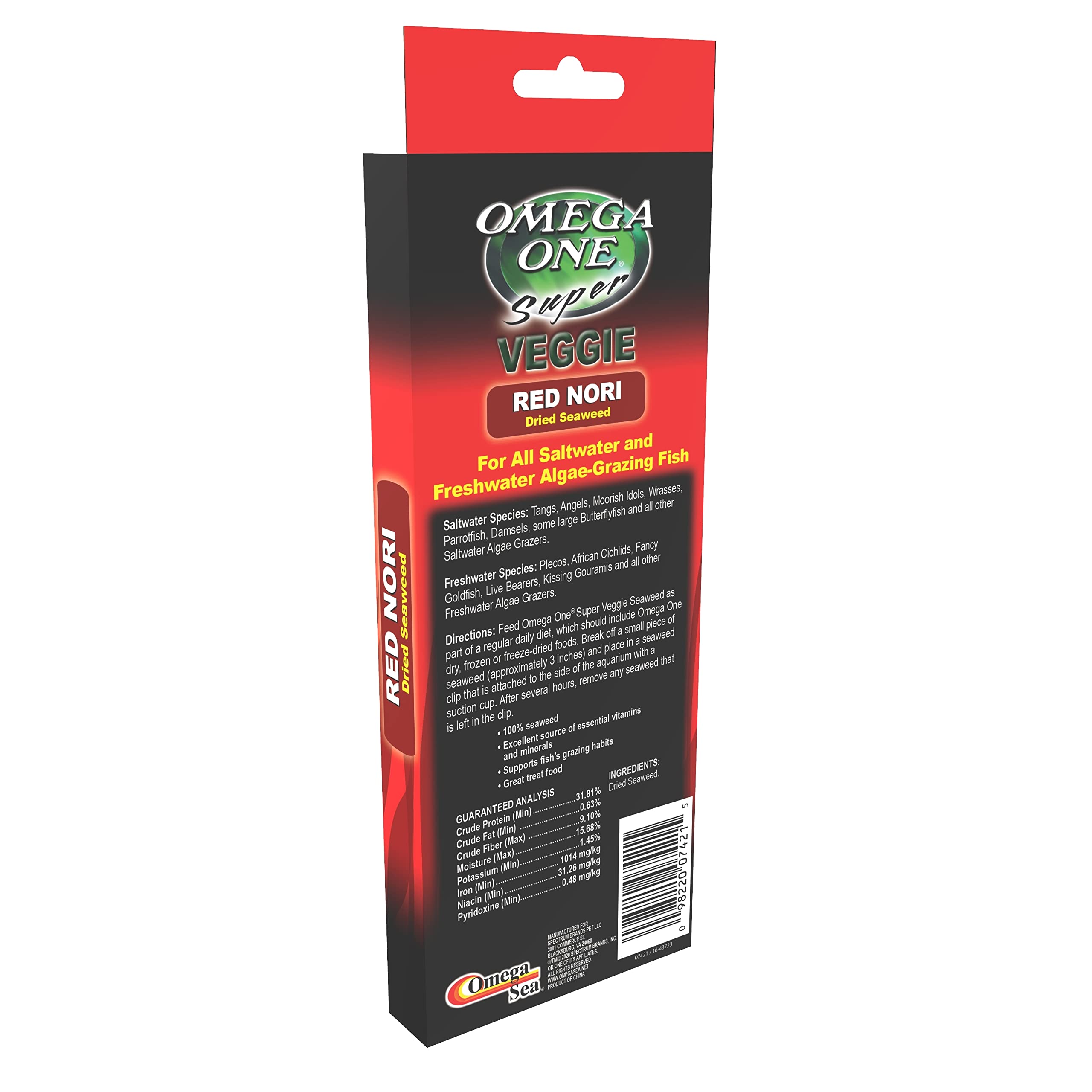 Texture croquante Omega One algues rouges, parfaite comme garniture sur salade.