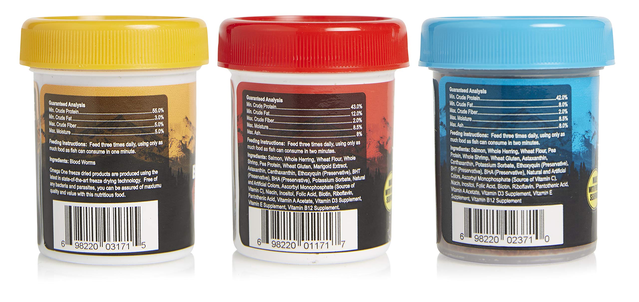 Omega One Betta Combo portionnement, dose facile pour nourrir votre Betta.