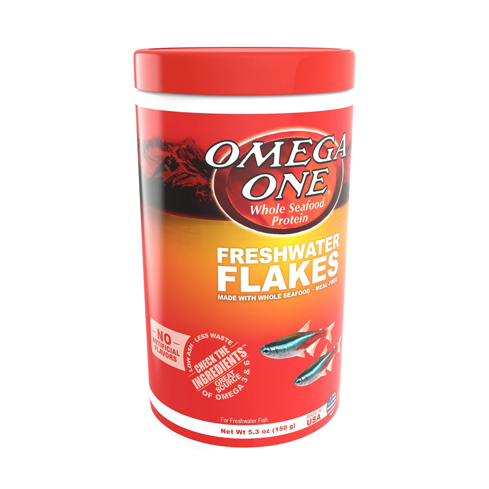 Omega One Flocons Eau Douce Bouteille: alimentation complète pour poissons d eau douce.