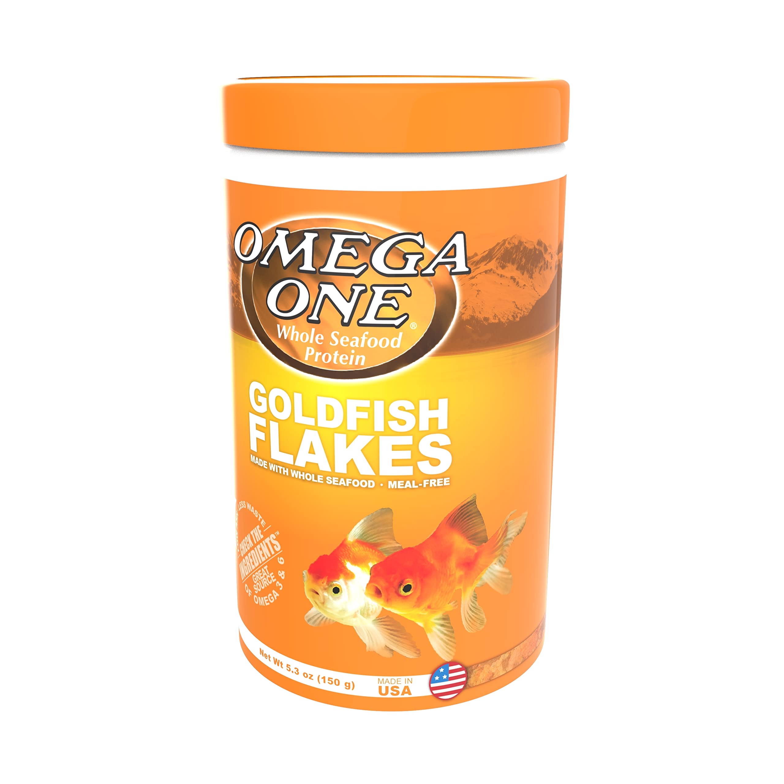 Omega One Flocons pour Poissons Rouges, bol – appétit régulier et couleurs vives.