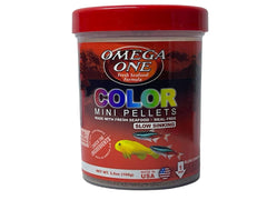 Omega One granules colorés mini, couleurs plus vives chez les poissons et énergie soutenue