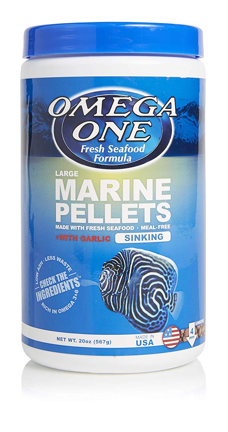 Omega One Pellets ail coulants 4 mm, stimulent l'appétit des poissons.