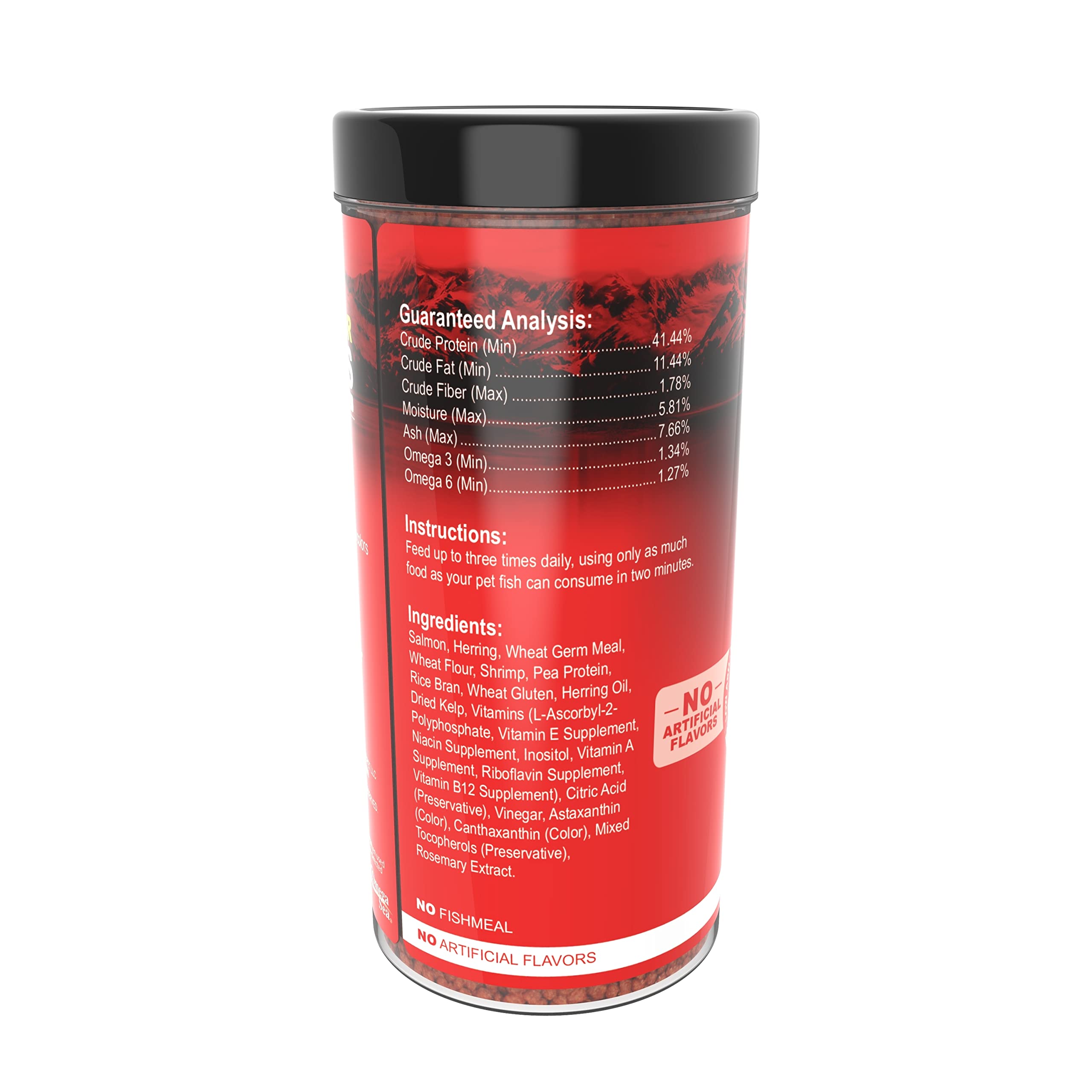 Zoom sur la texture des granulés Omega One couleurants 2 mm.
