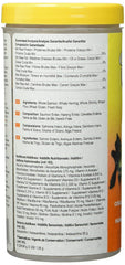 Omega One pellets pour poissons rouges, bocal clair révélant fraîcheur et appétence naturelle pour vos poissons.
