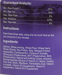 Pellets Omega One - texture riche et fruits de mer frais pour une croissance saine des cichlidés.