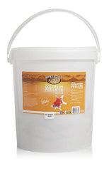 Omega One granulés coulants pour poisson rouge, emballage pratique pour dosage facile.