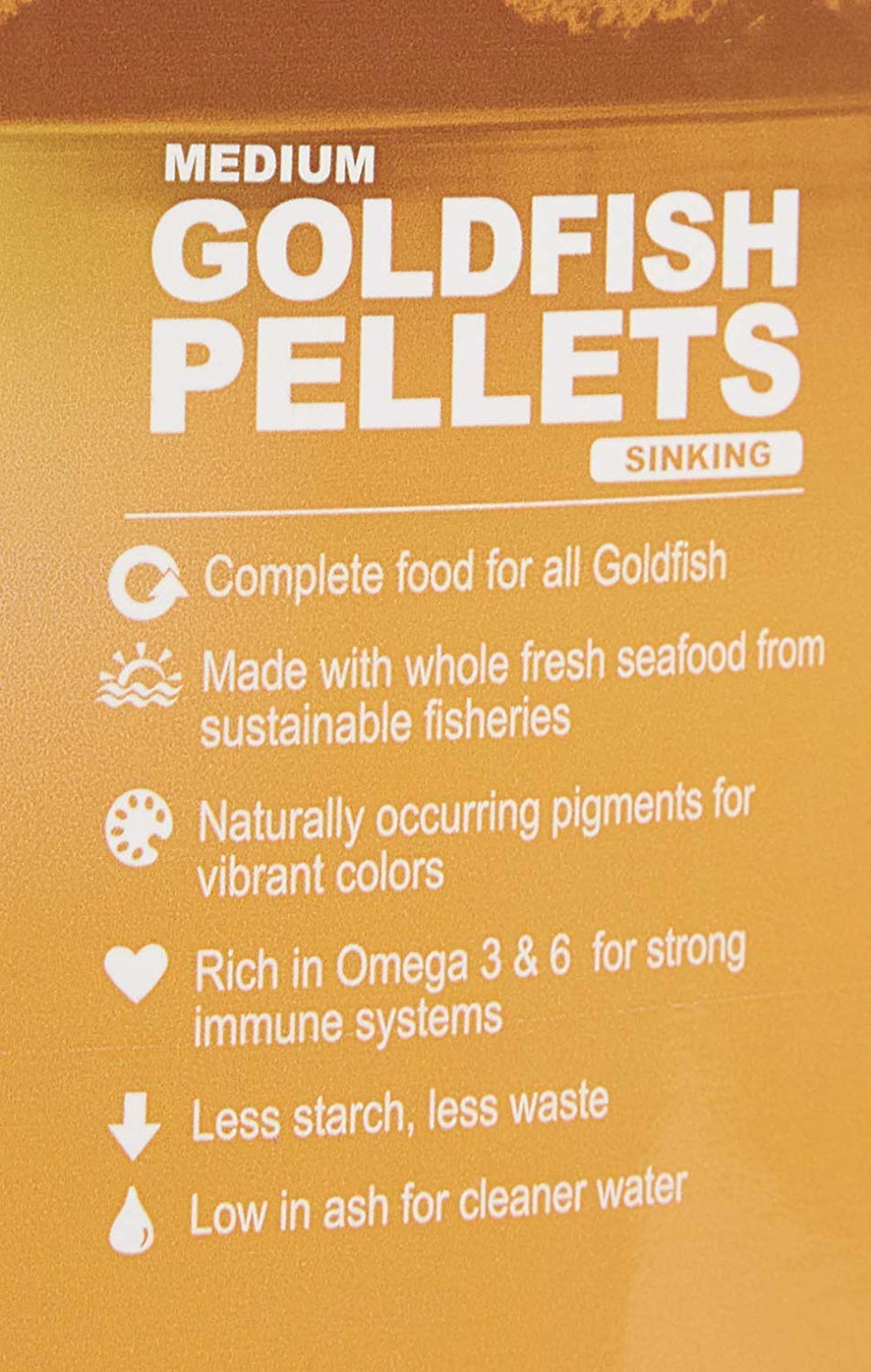Omega One granulés coulants pour poisson rouge, alimentation quotidienne routine stable.