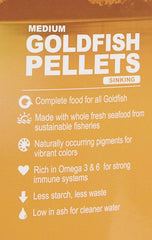 Omega One granulés coulants pour poisson rouge, alimentation quotidienne routine stable.
