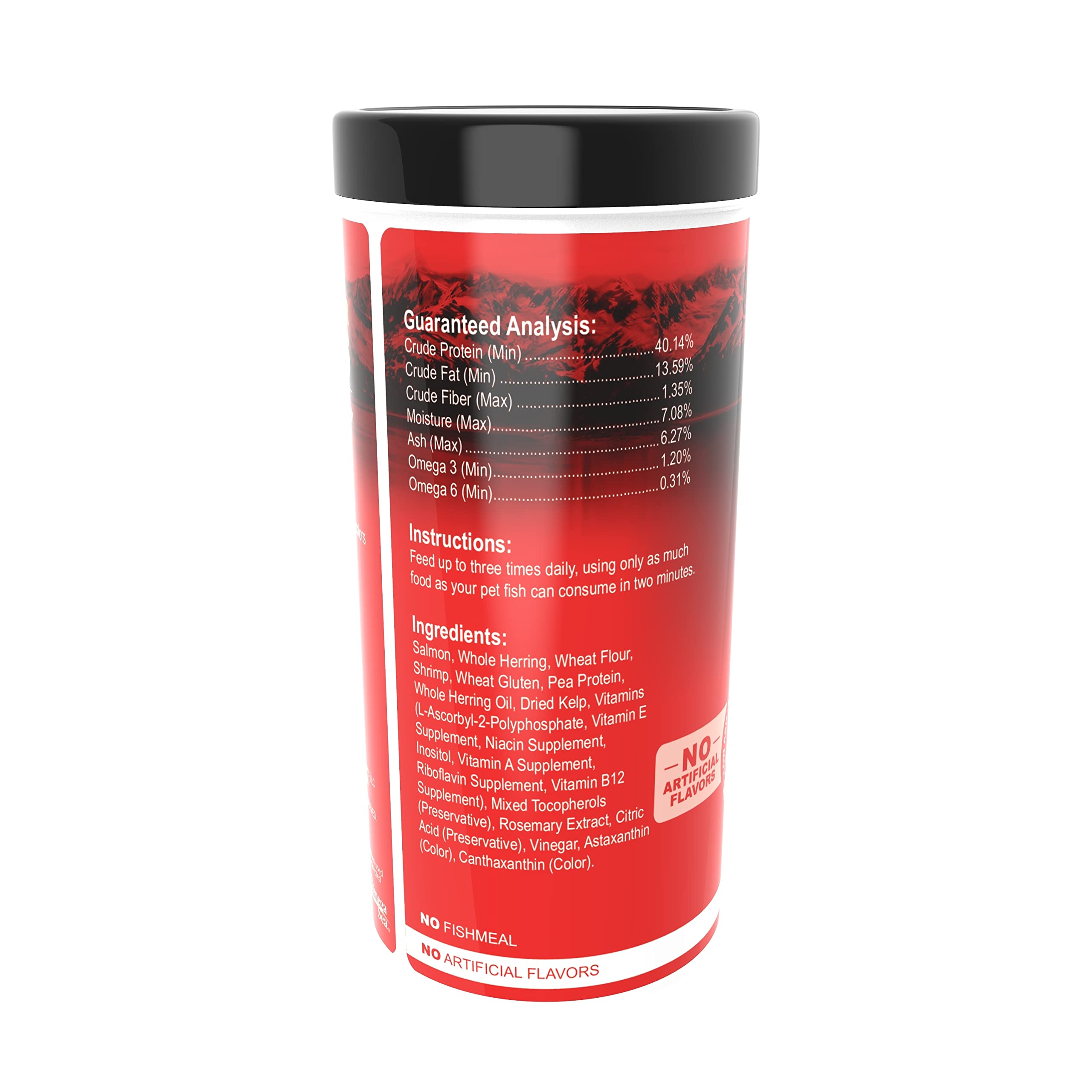Omega One Super Color Flakes, ingrédients de haute qualité sans protéines prétraitées.