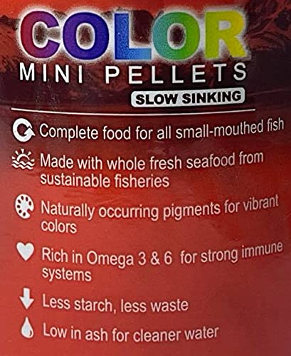 Utilisation quotidienne Omega One granulés mini, nourrir les poissons facilement et efficacement