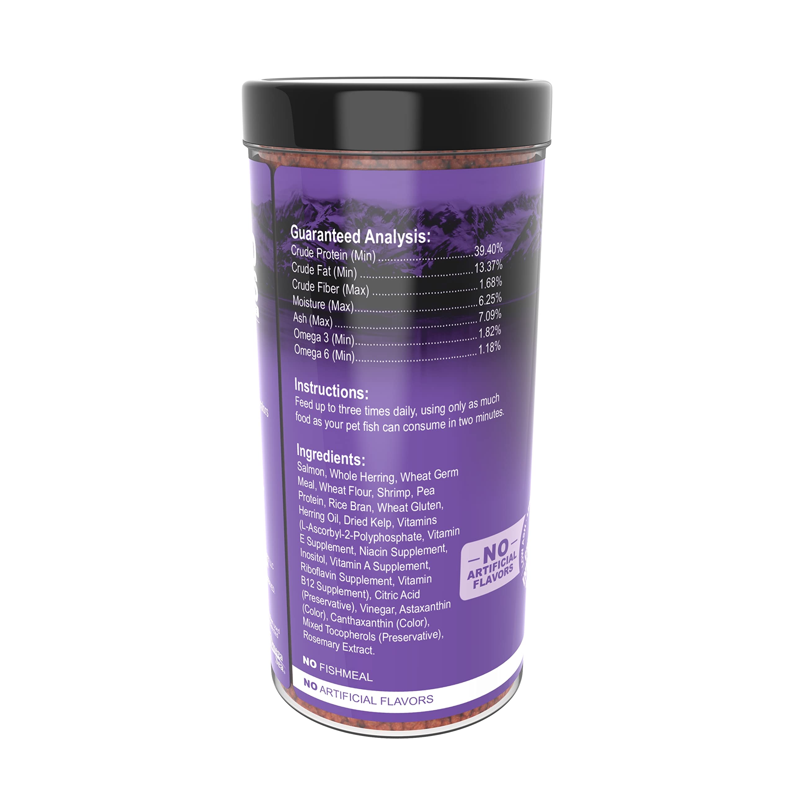 Utilisation quotidienne avec Omega One: portions adaptées pour cichlides