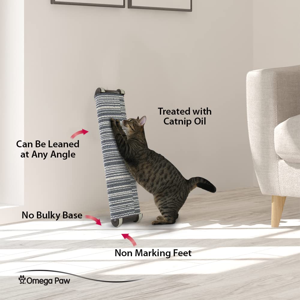 Omega Paw Lean-it post pieds antidérapants évite le glissement et protège les sols.