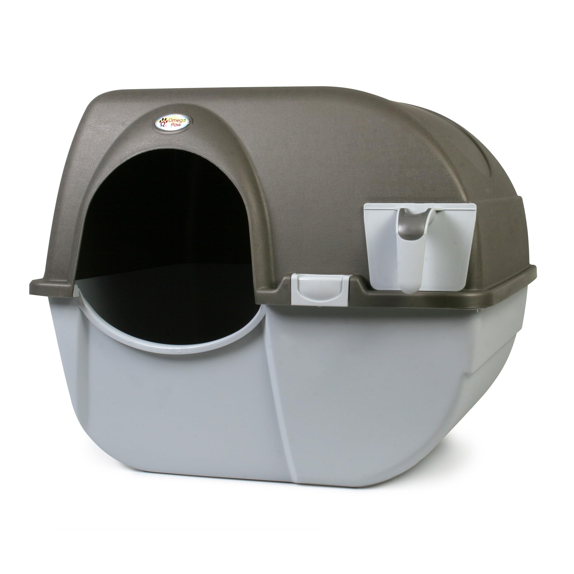 Omega Paw NRA15 litière auto-nettoyante Roll 'n Clean, nettoyage rapide sans pelle.