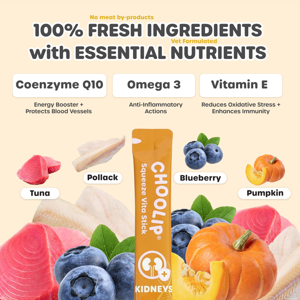 Oméga-3 et canneberge pour soutenir la nourriture et l'hydratation.