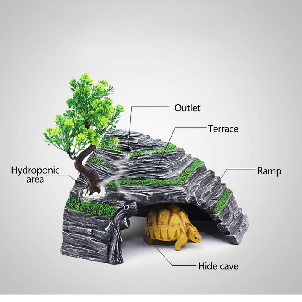 Décor terrain naturel OMEM sert de décor polyvalent pour reptiles.