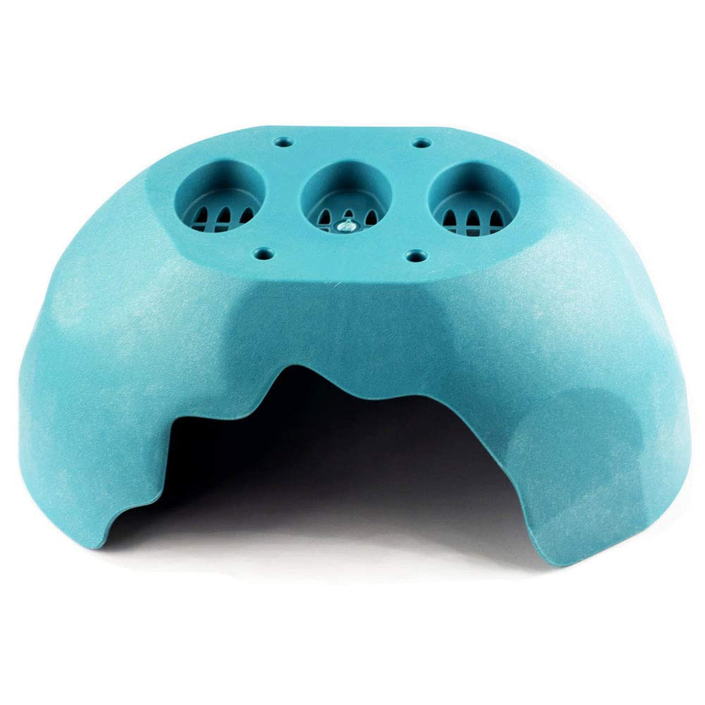 OMEM Reptiles House habitat privé bleu, abri polyvalent pour reptiles